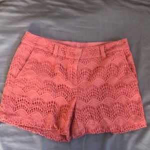 Lace coral 4” shorts
